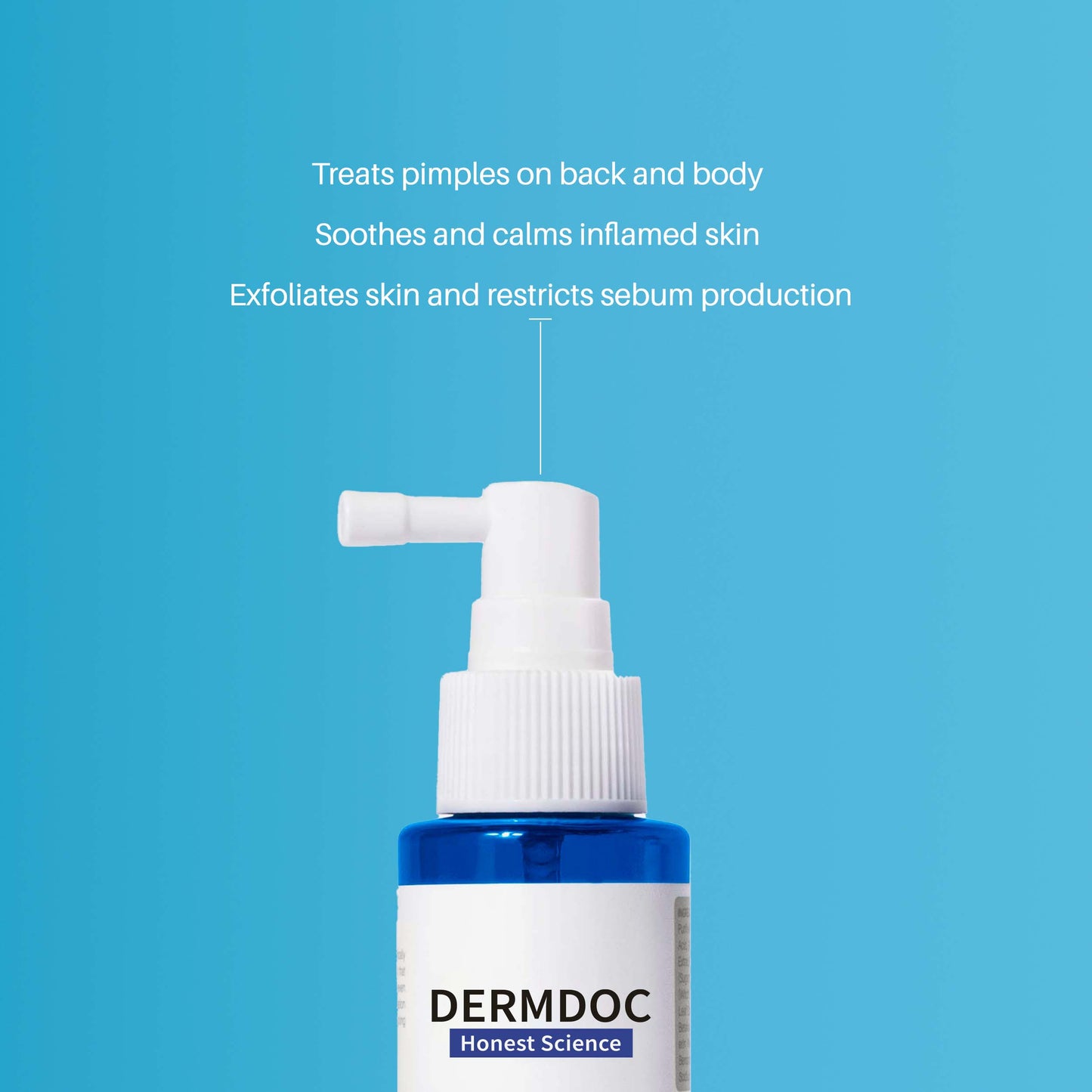 DermDoc 2% Salicylic Acid Body Acne Treatment For Clear & Acne Free Skin (100ml)