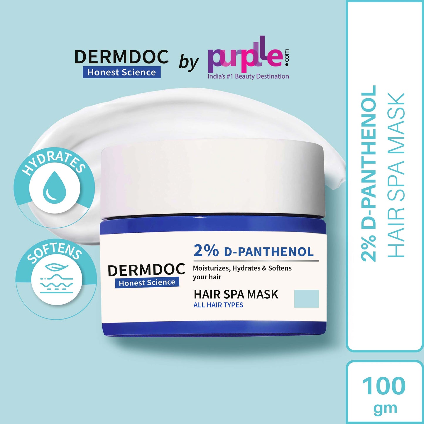 DermDoc Moisturizing Hair Spa with D-Panthenol (100 g)